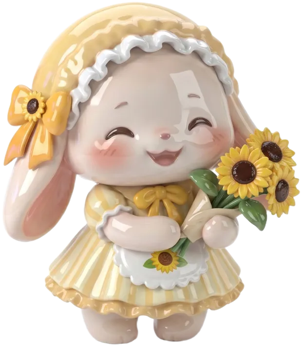A Yumi collectible figurine earned for completing a workout